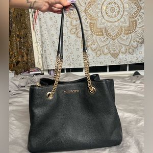 Michael Kors Handbag/Purse Black with Gold accents